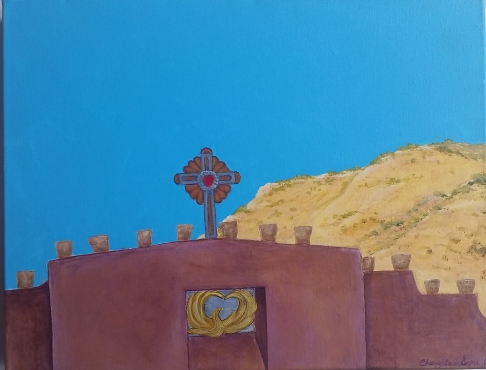 Chimayo NM Sunset by Cheryl Anne Grace | Acrylic on deep canvas Chimayo NM Sunset